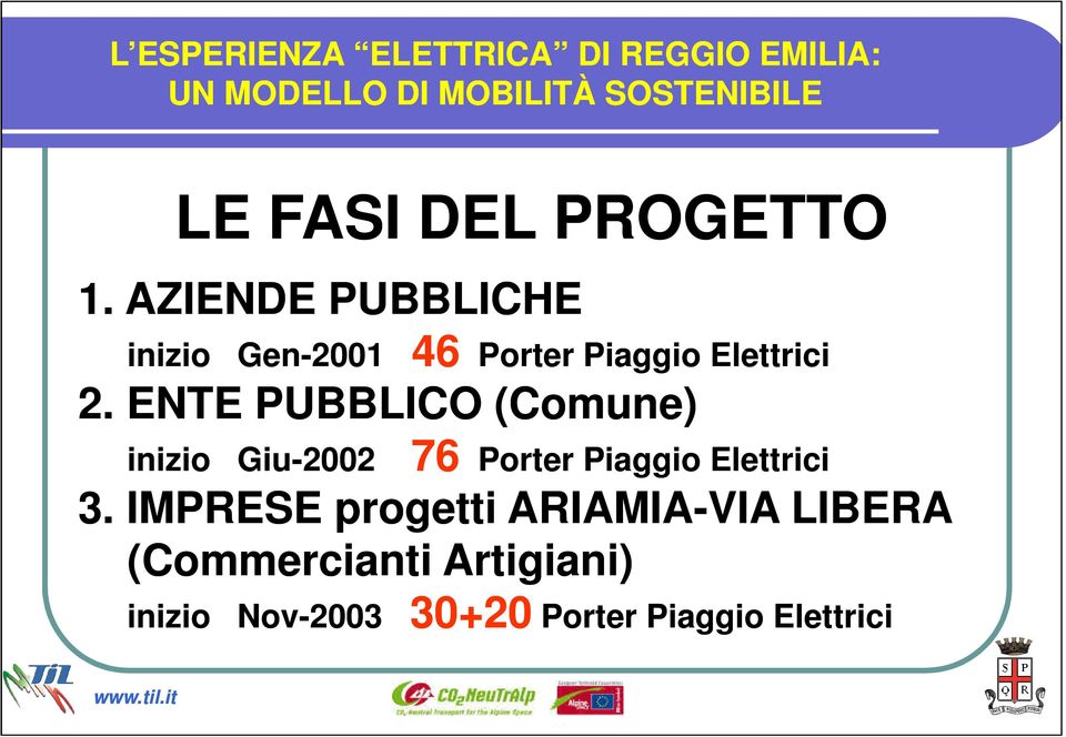 ENTE PUBBLICO (Comune) inizio Giu-2002 2002 76 Porter Piaggio