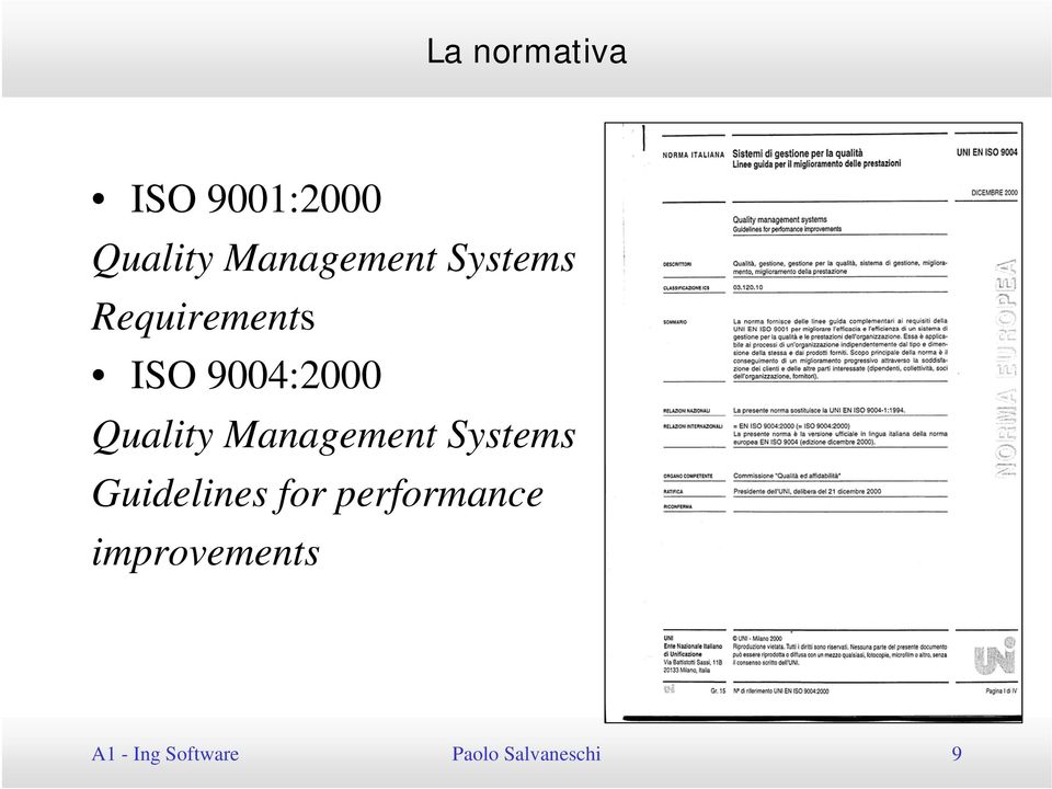 Management Systems Guidelines for performance