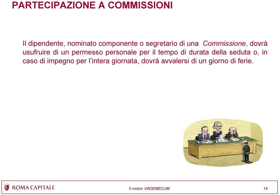 personale per il tempo di durata della seduta o, in caso di impegno