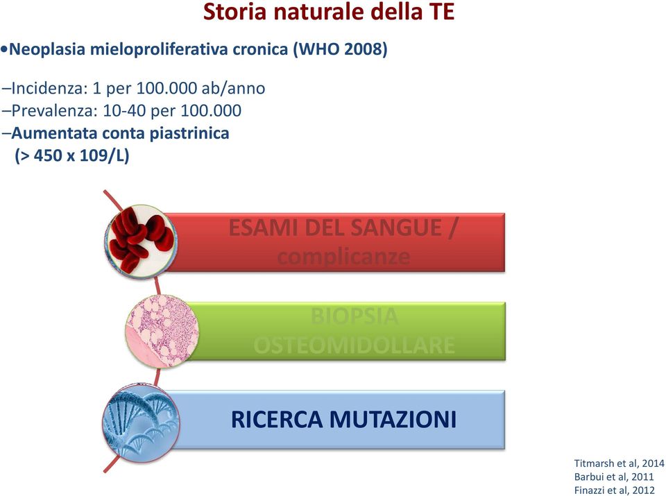 Neoplasia mieloproliferativa cronica (WHO 2008) ESAMI DEL SANGUE /