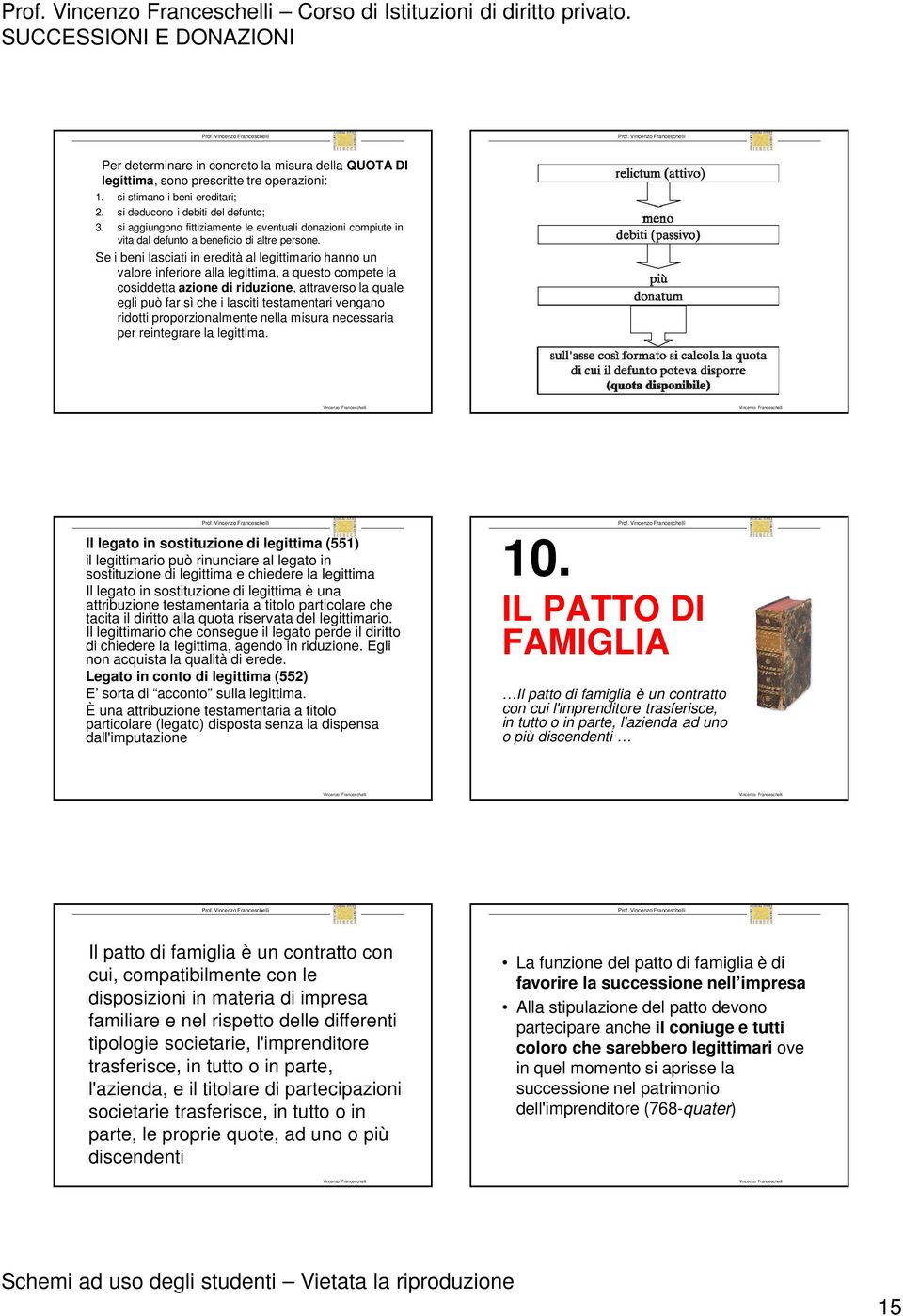 Se i beni lasciati in eredità al legittimario hanno un valore inferiore alla legittima, a questo compete la cosiddetta azione di riduzione, attraverso la quale egli può far sì che i lasciti