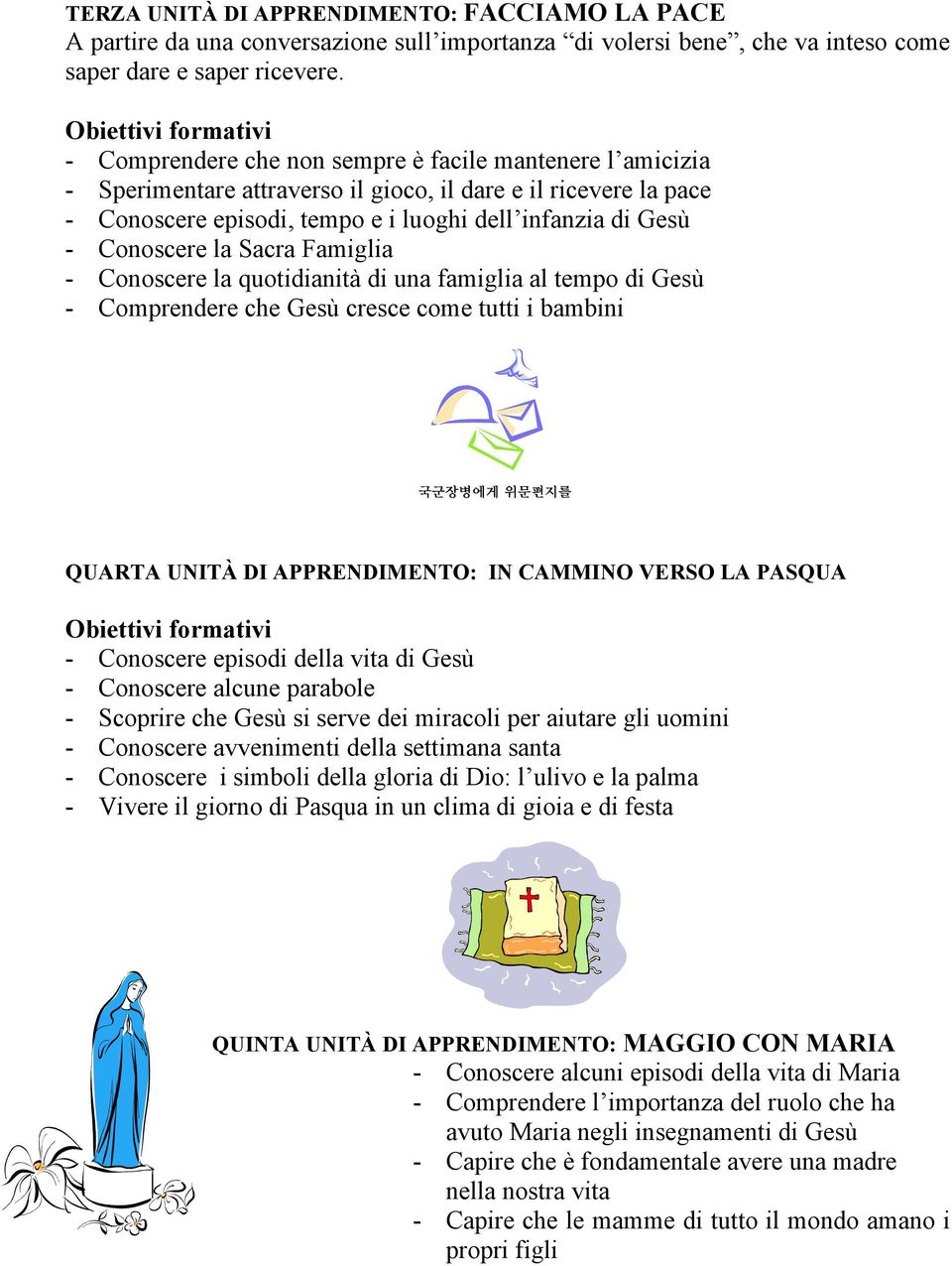 Sacra Famiglia - Conoscere la quotidianità di una famiglia al tempo di Gesù - Comprendere che Gesù cresce come tutti i bambini QUARTA UNITÀ DI APPRENDIMENTO: IN CAMMINO VERSO LA PASQUA - Conoscere