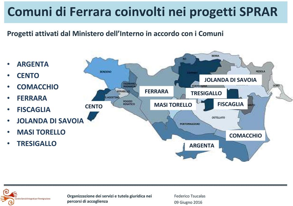 FERRARA FISCAGLIA JOLANDA DI SAVOIA MASI TORELLO CENTO JOLANDA DI