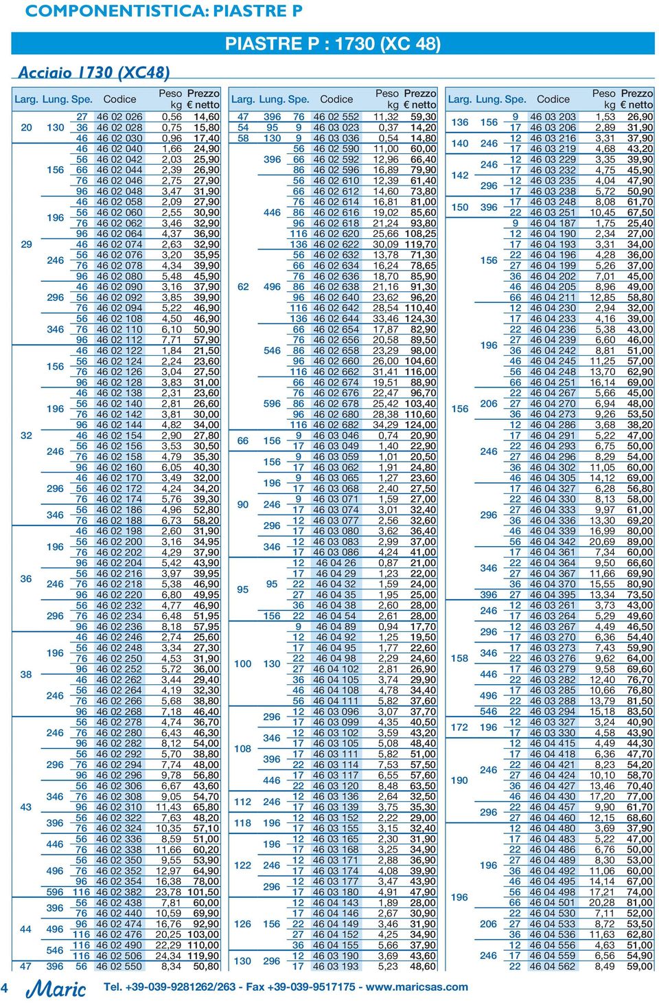 46 02 048 3,47 31,90 46 46 02 058 2,09 27,90 56 46 02 060 2,55 30,90 76 46 02 062 3,46 32,90 96 46 02 064 4,37 36,90 29 46 46 02 074 2,63 32,90 56 46 02 076 3,20 35,95 76 46 02 078 4,34 39,90 96 46