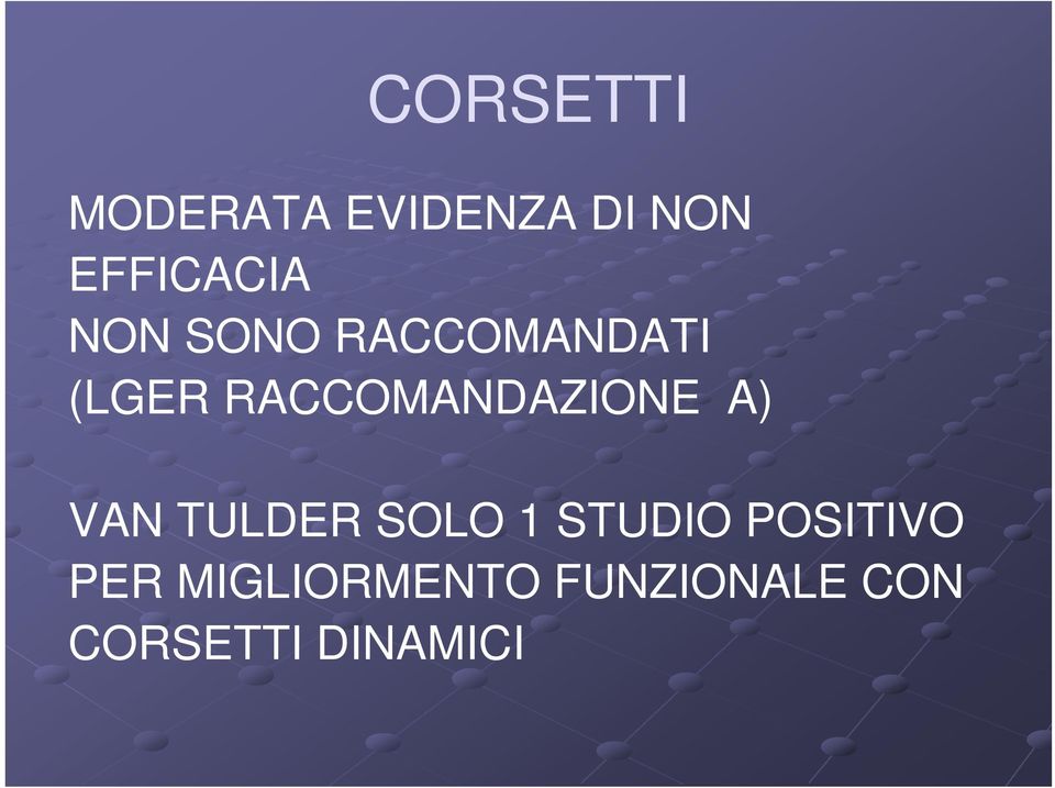 A) VAN TULDER SOLO 1 STUDIO POSITIVO PER