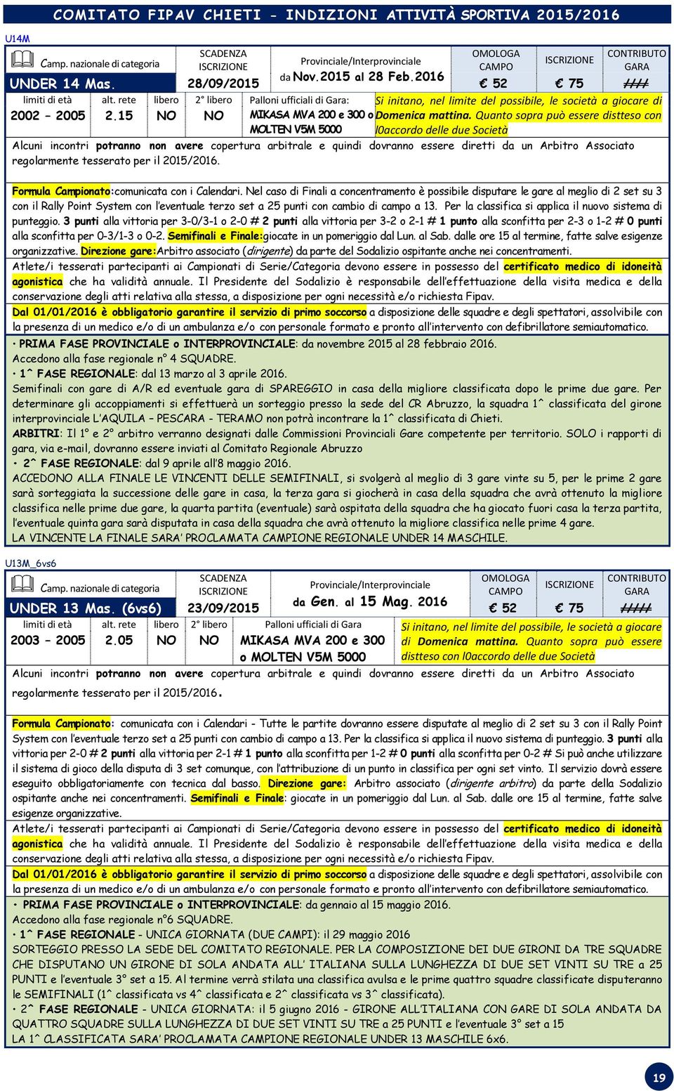 Quanto sopra può essere distteso con MOLTEN V5M 5000 l0accordo delle due Società Alcuni incontri potranno non avere copertura arbitrale e quindi dovranno essere diretti da un Arbitro Associato