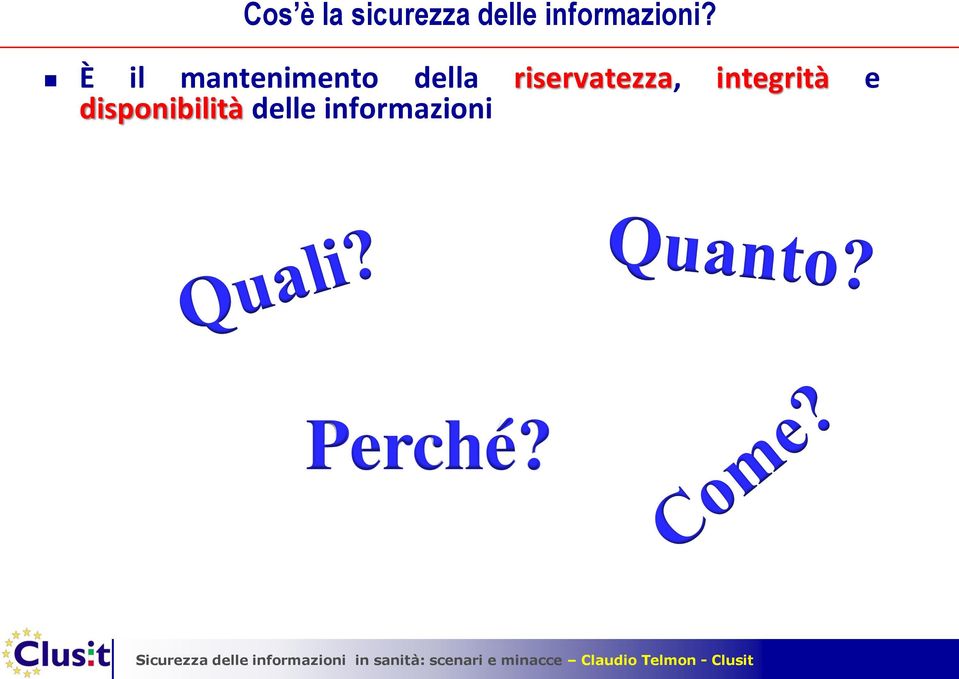 È il mantenimento della