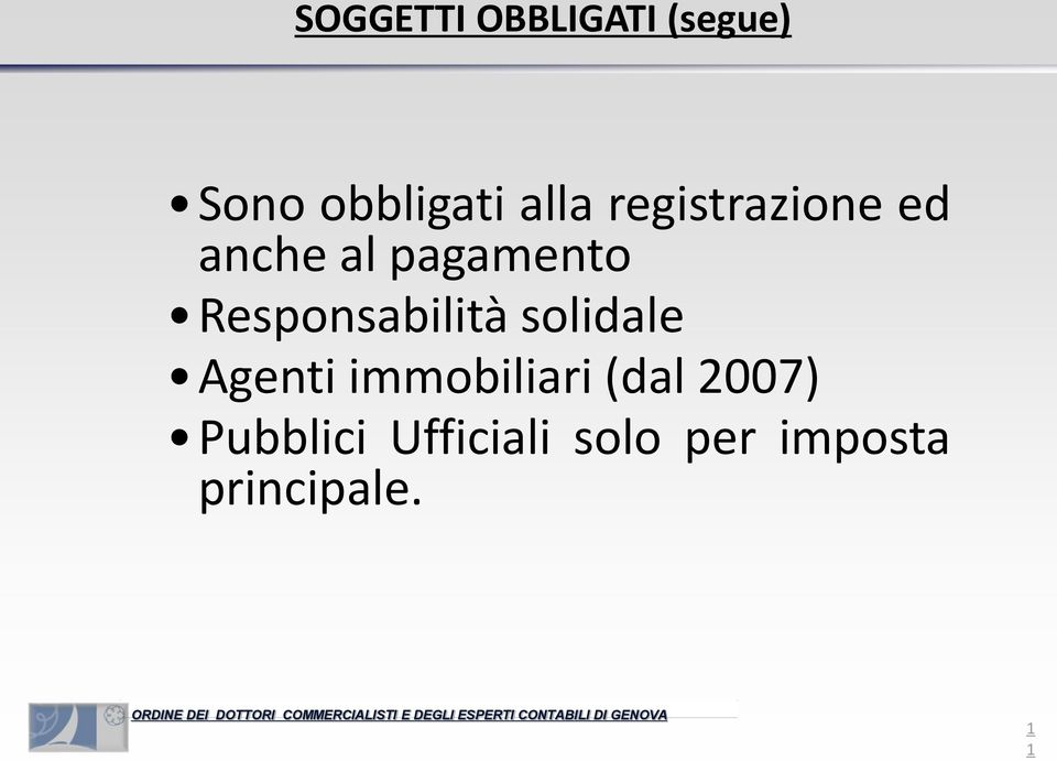 Responsabilità solidale Agenti immobiliari