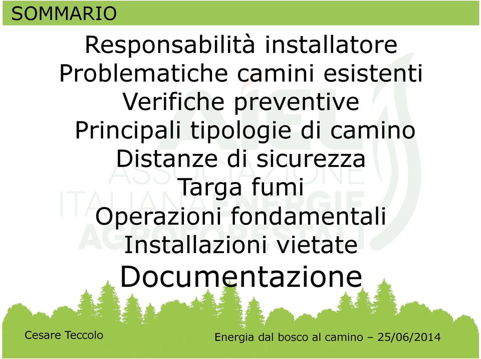 tipologie di camino Distanze di sicurezza Targa fumi