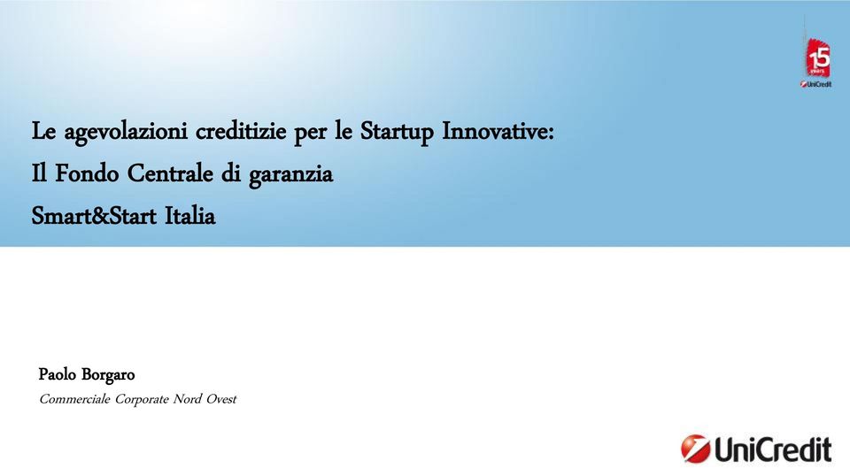 di garanzia Smart&Start Italia Paolo