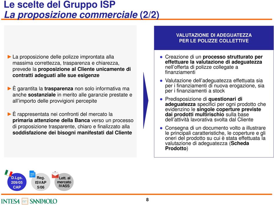 provvigioni percepite È rappresentata nei confronti del mercato la primaria attenzione della Banca verso un processo di proposizione trasparente, chiaro e finalizzato alla soddisfazione dei bisogni