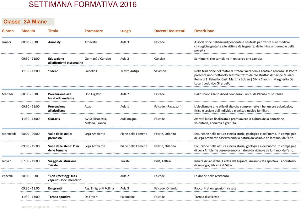 Teatro Antiga Salamon Nella tradizione del teatro di strada l'accademia Teatrale Lorenzo Da Ponte presenta uno spettacolo Teatrale tratto da "Lo sfratto" di Davide Munari. Regia di E. Fainello.