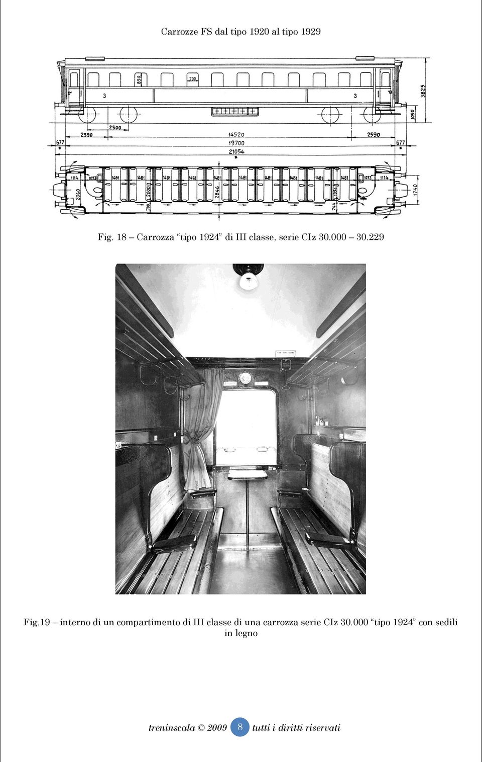 19 interno di un compartimento di III classe