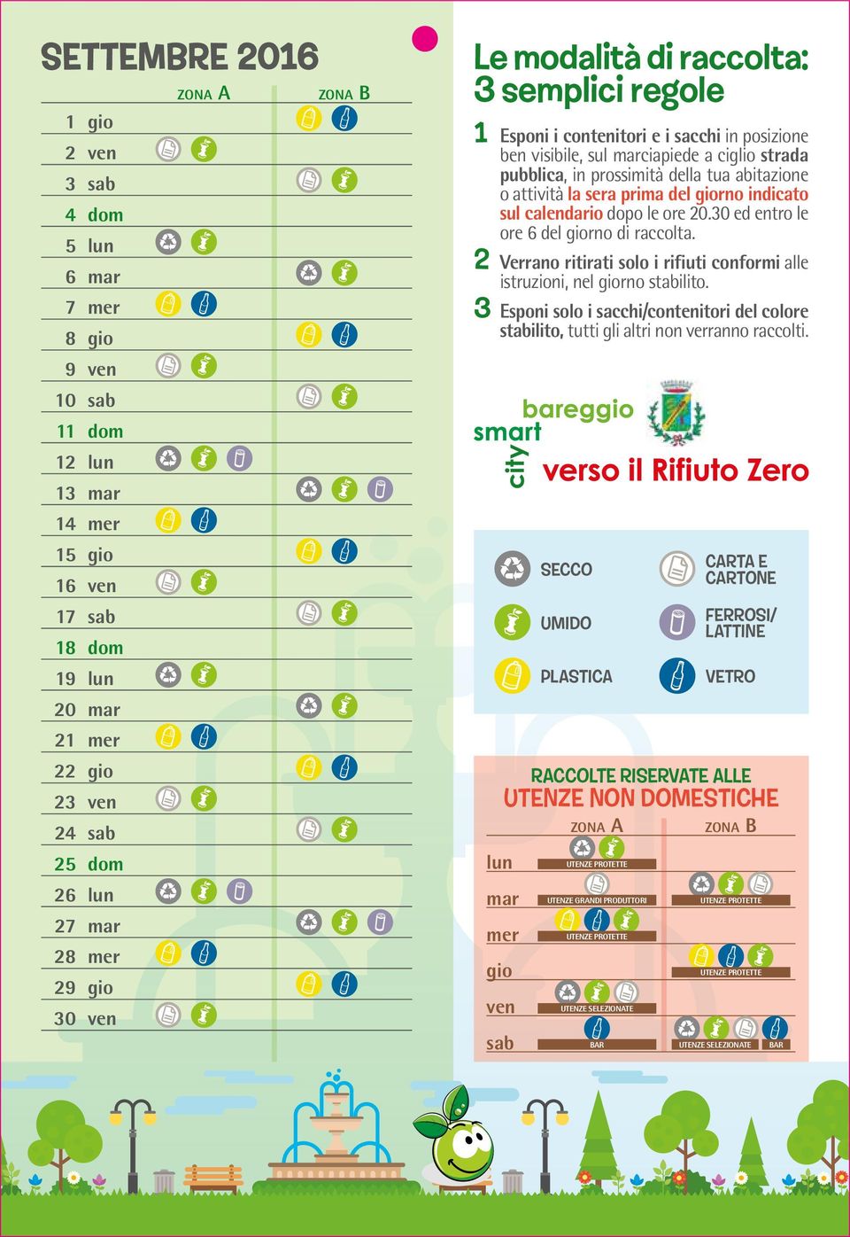 attività la sera prima del rno indicato ore 6 del rno di raccolta.