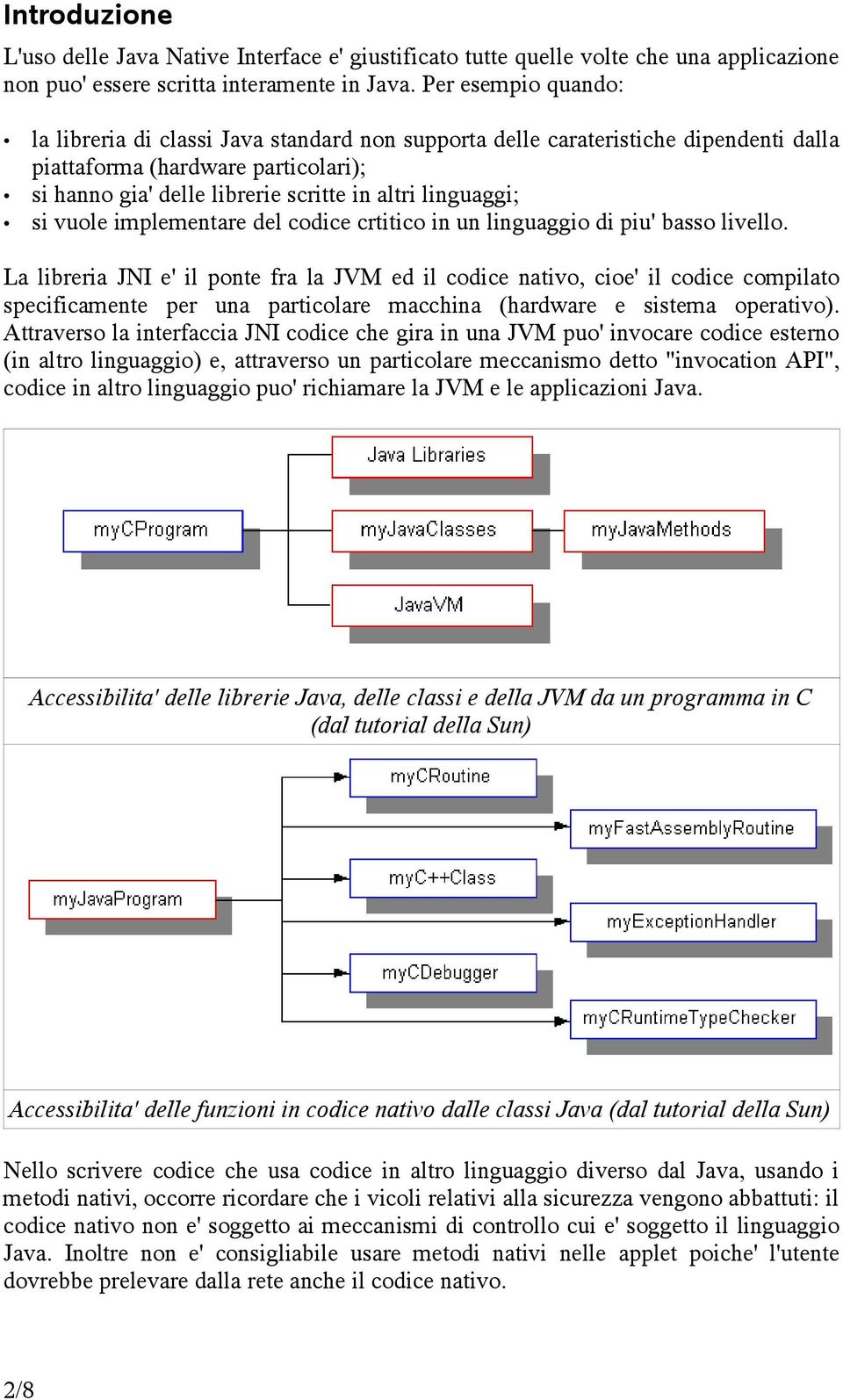 si vuole implementare del codice crtitico in un linguaggio di piu' basso livello.