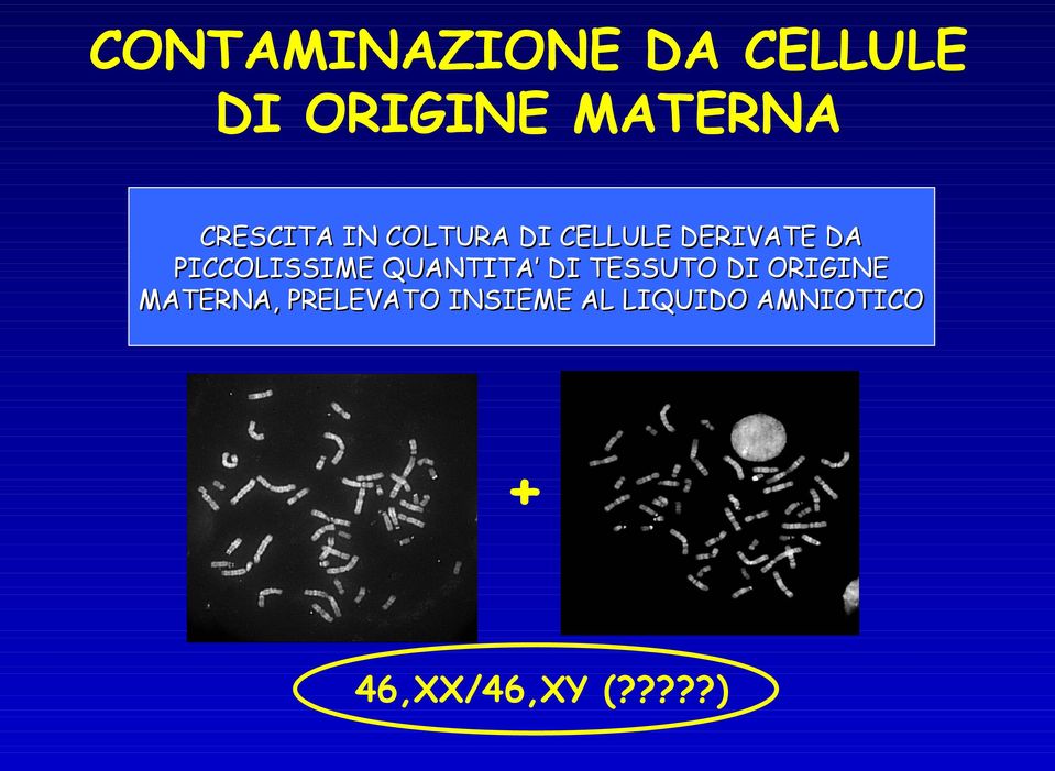 PICCOLISSIME QUANTITA DI TESSUTO DI ORIGINE