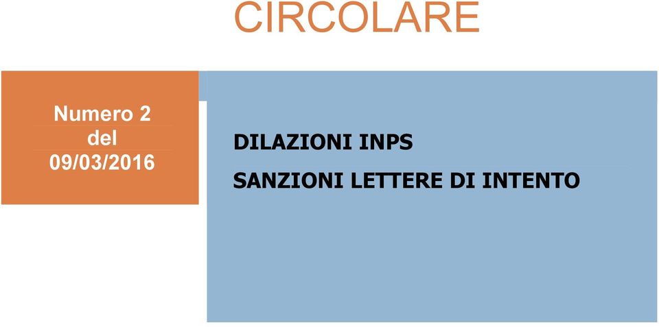 DILAZIONI INPS