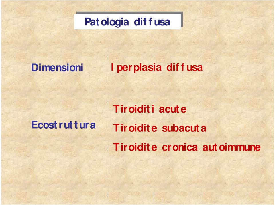 Ecostruttura Tiroiditi acute