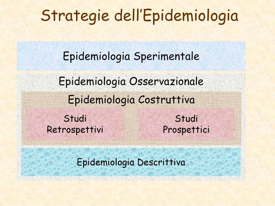 Epidemiologia Costruttiva Studi