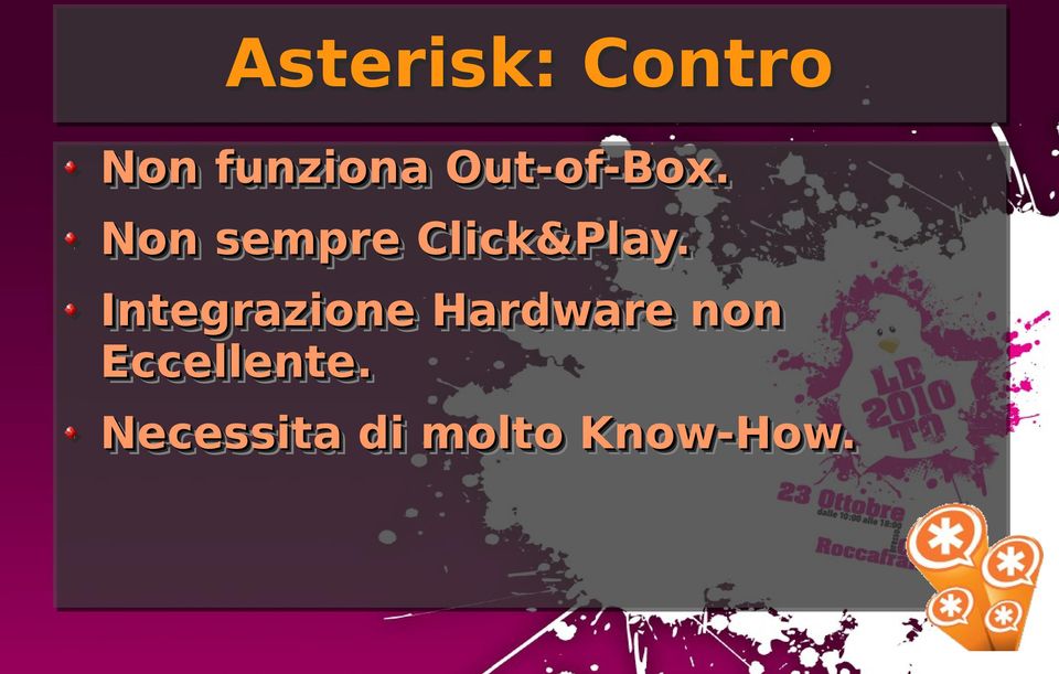 Non sempre Click&Play.