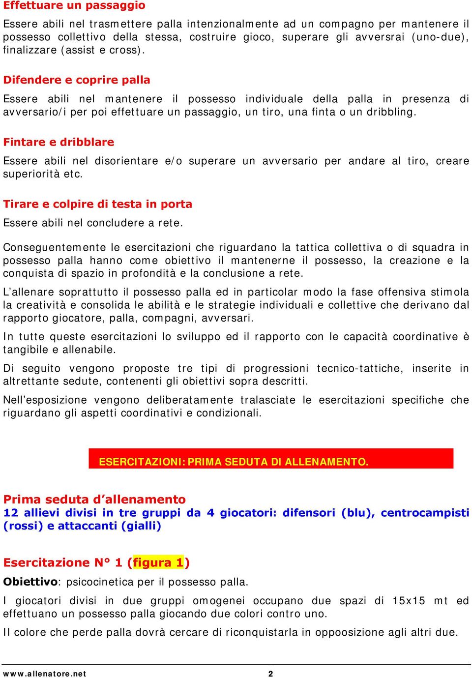 Difendere e coprire palla Essere abili nel mantenere il possesso individuale della palla in presenza di avversario/i per poi effettuare un passaggio, un tiro, una finta o un dribbling.