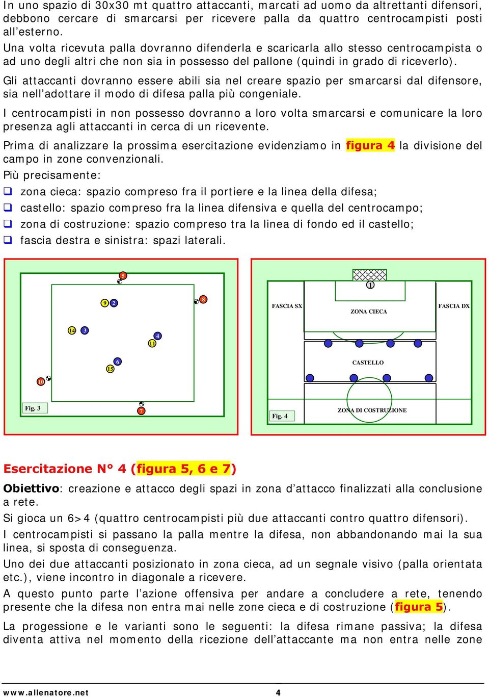 Gli attaccanti dovranno essere abili sia nel creare spazio per smarcarsi dal difensore, sia nell adottare il modo di difesa palla più congeniale.