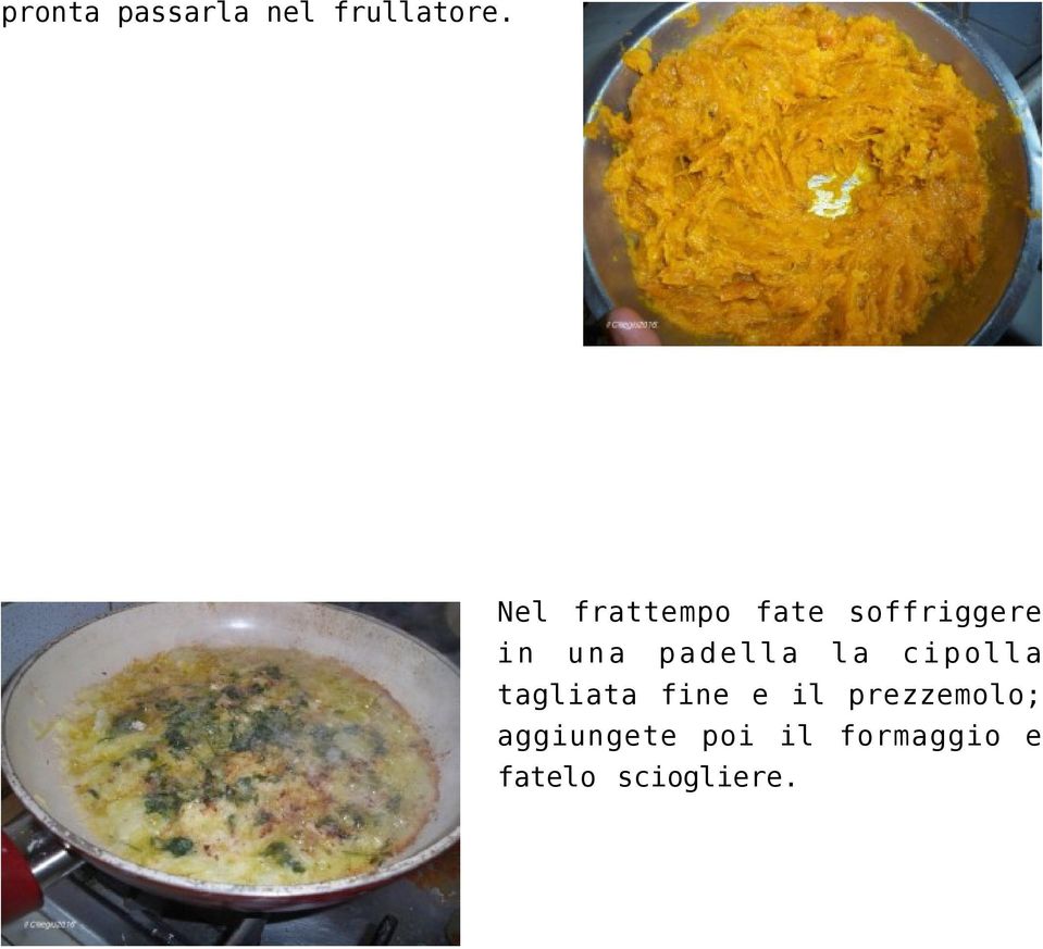 padella la cipolla tagliata fine e il