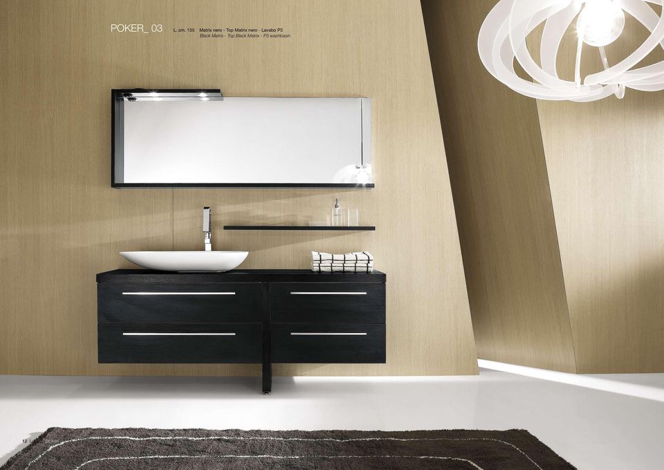 nero - Lavabo P3 Black Matrix