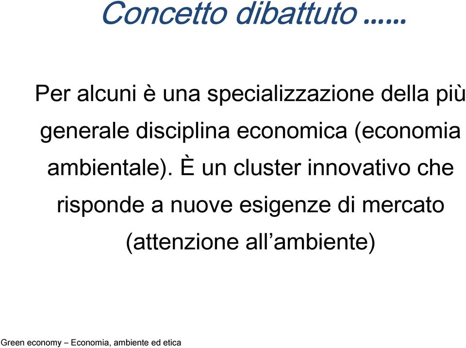 economica (economia ambientale).