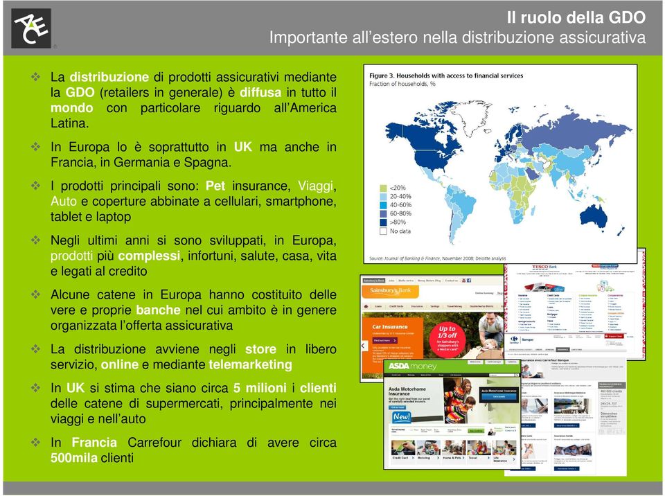 I prodotti principali sono: Pet insurance, Viaggi, Auto e coperture abbinate a cellulari, smartphone, tablet e laptop Negli ultimi anni si sono sviluppati, in Europa, prodotti più complessi,