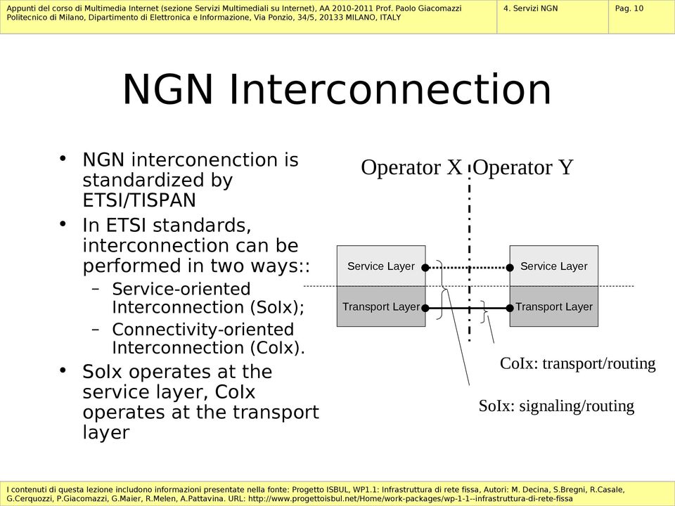 Service-oriented Interconnection (SoIx); Connectivity-oriented Interconnection (CoIx).