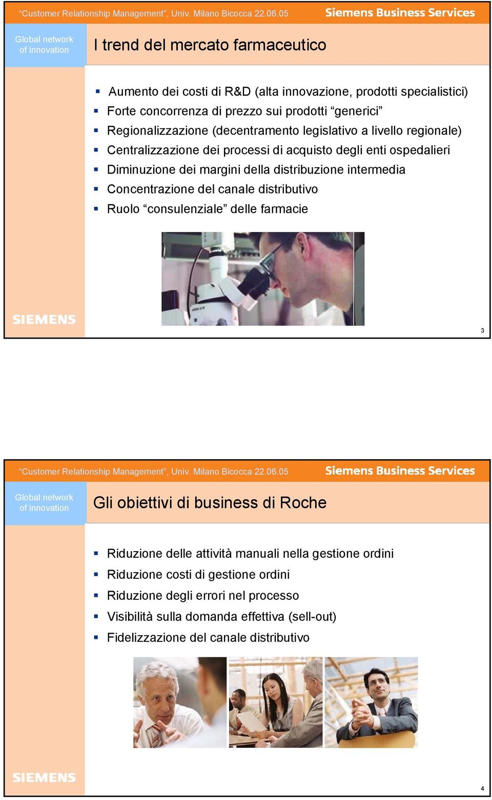 distribuzione intermedia Concentrazione del canale distributivo Ruolo consulenziale delle farmacie 3 Gli obiettivi di business di Riduzione delle attività manuali