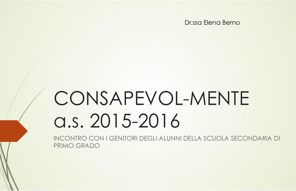 2015-2016 INCONTRO CON I