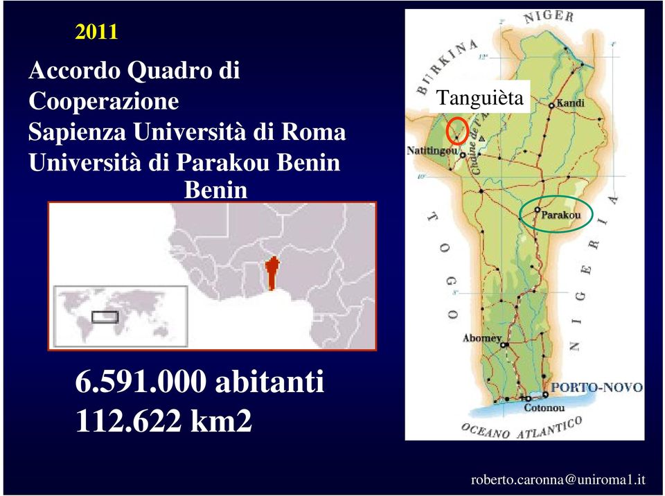 Parakou Benin Benin Tanguièta 6.591.