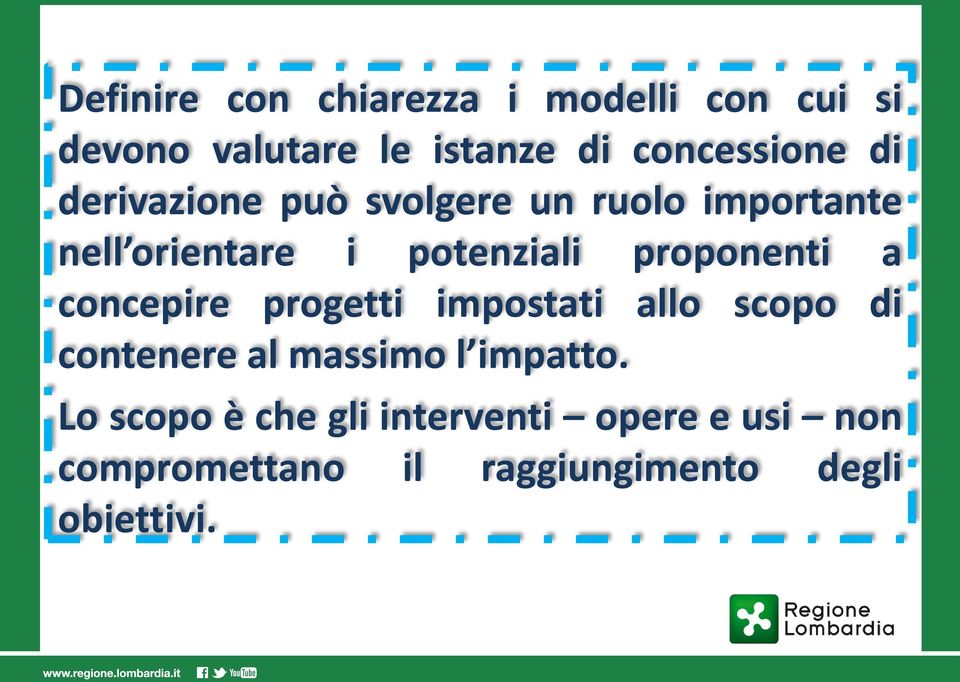 proponenti a concepire progetti impostati allo scopo di contenere al massimo l