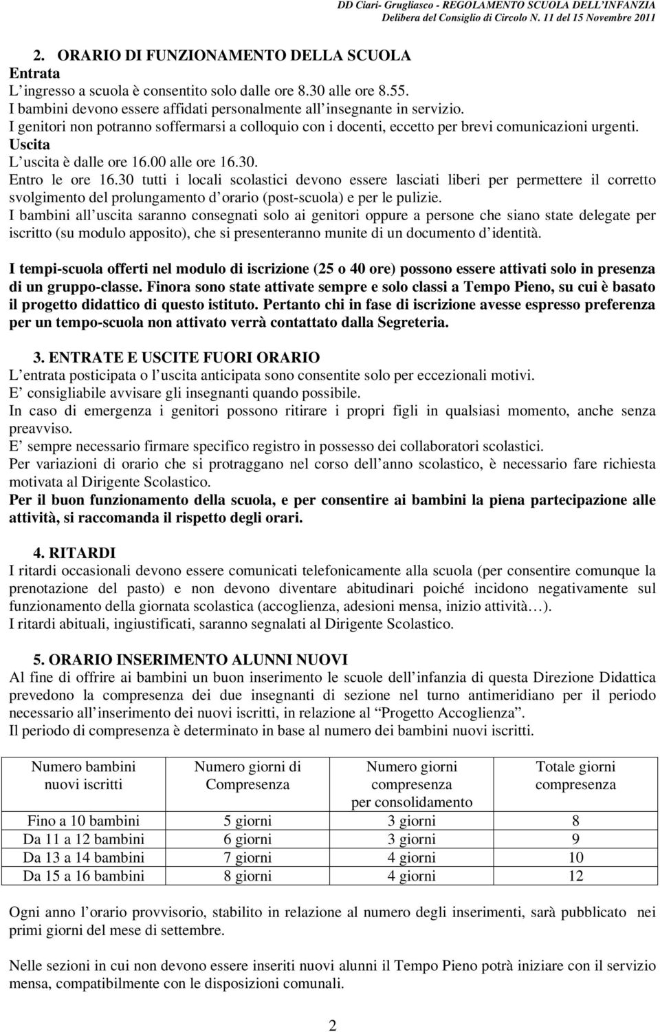 30 tutti i locali scolastici devono essere lasciati liberi per permettere il corretto svolgimento del prolungamento d orario (post-scuola) e per le pulizie.