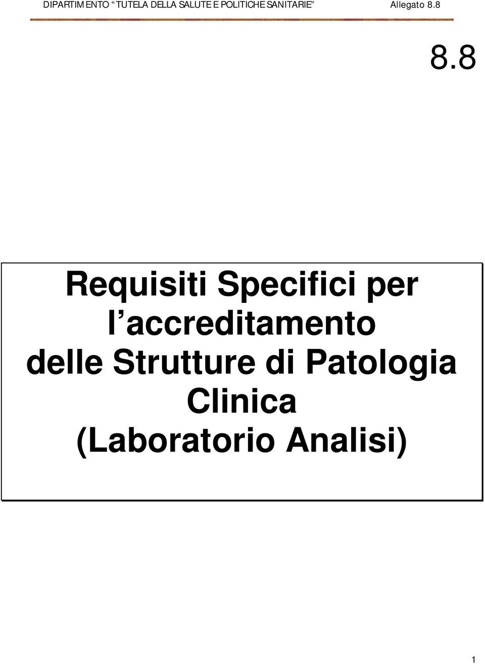 Strutture di Patologia