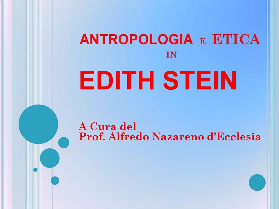 STEIN A Cura del