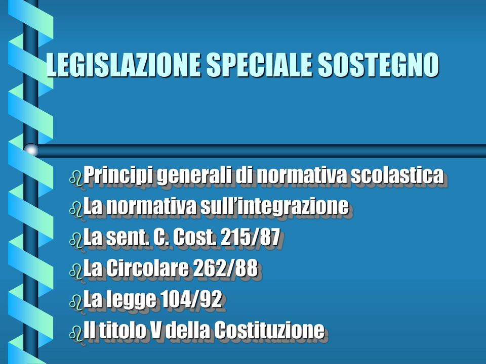 integrazione La sent. C. Cost.