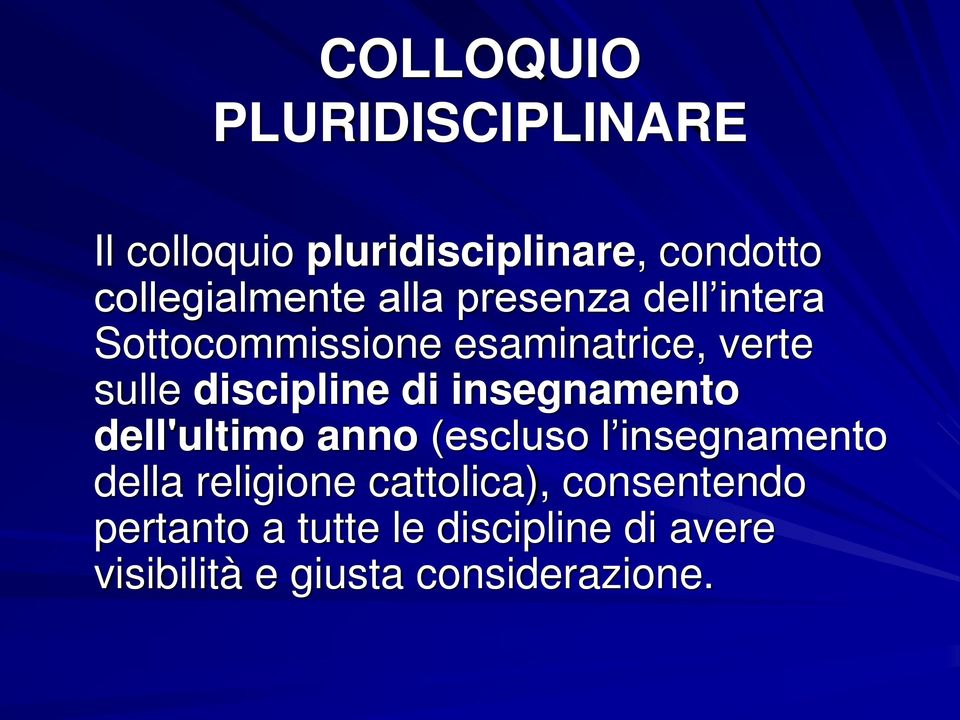 insegnamento dell'ultimo anno (escluso l insegnamento della religione cattolica),