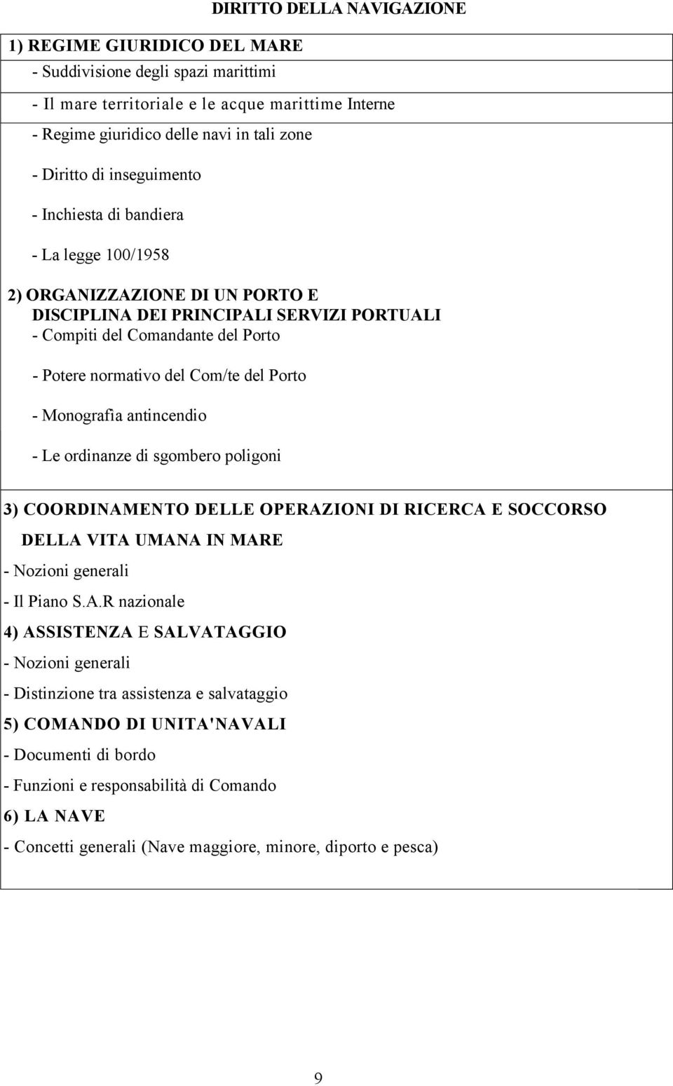 del Porto - Monografìa antincendio - Le ordinanze di sgombero poligoni 3) COORDINAM