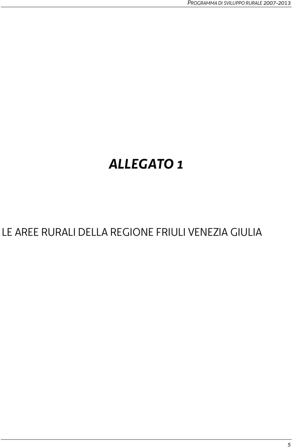 1 LE AREE RURALI DELLA