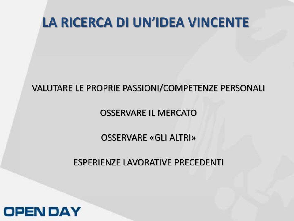 PASSIONI/COMPETENZE PERSONALI