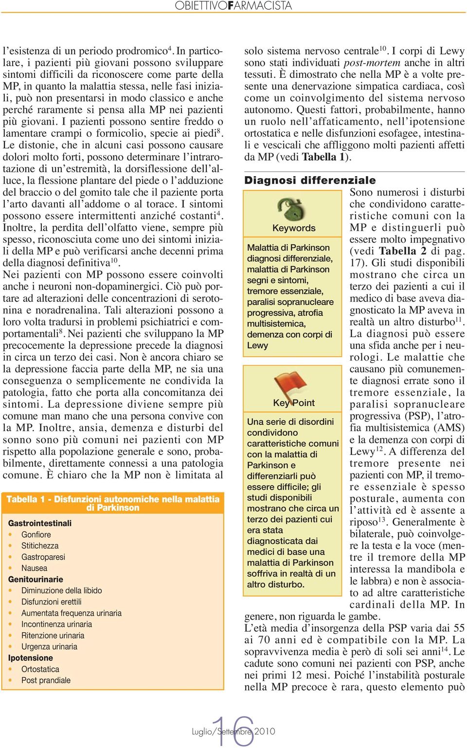 e anche perché raramente si pensa alla MP nei pazienti più giovani. I pazienti possono sentire freddo o lamentare crampi o formicolio, specie ai piedi 8.