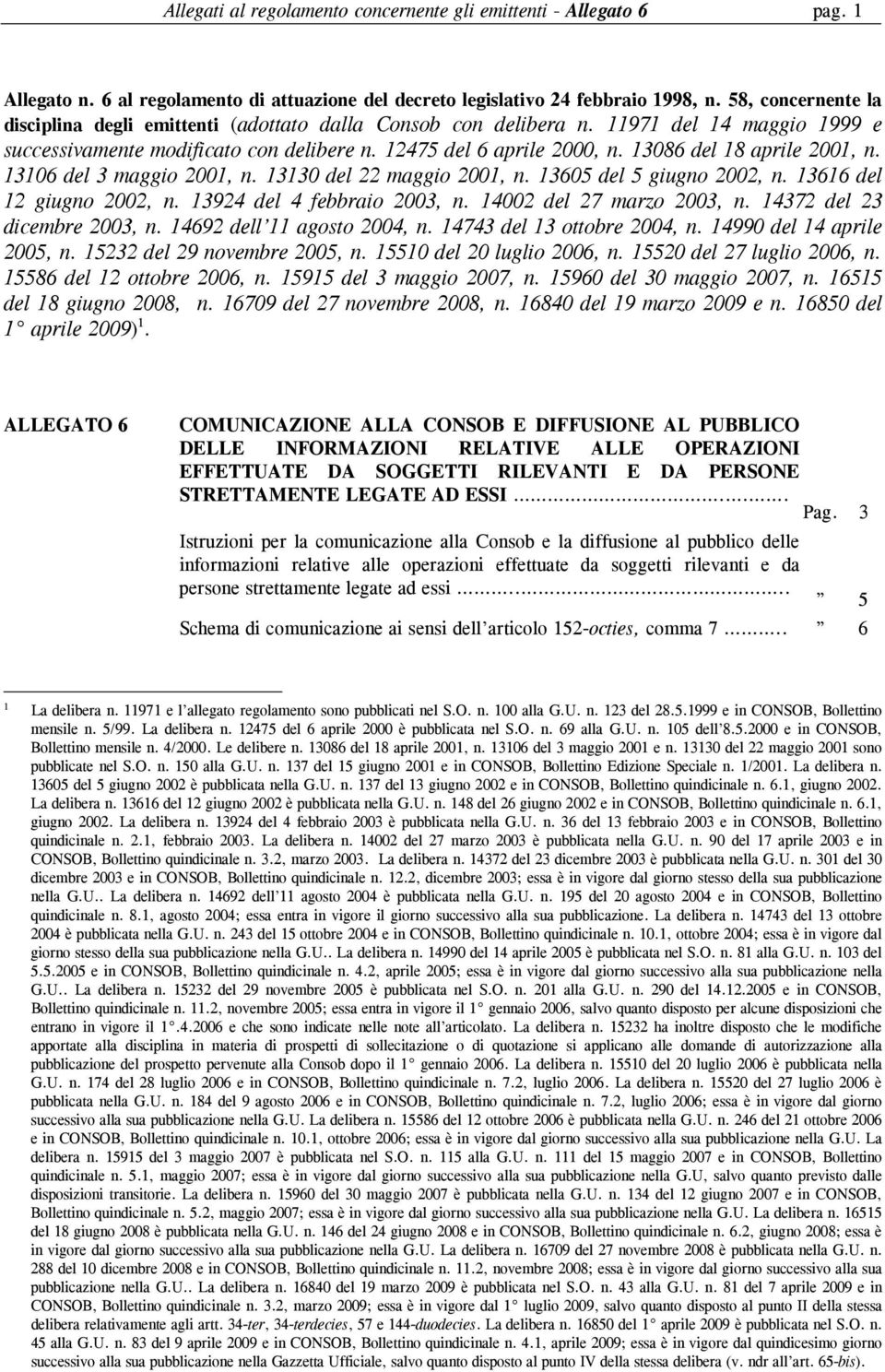 13086 del 18 aprile 2001, n. 13106 del 3 maggio 2001, n. 13130 del 22 maggio 2001, n. 13605 del 5 giugno 2002, n. 13616 del 12 giugno 2002, n. 13924 del 4 febbraio 2003, n. 14002 del 27 marzo 2003, n.