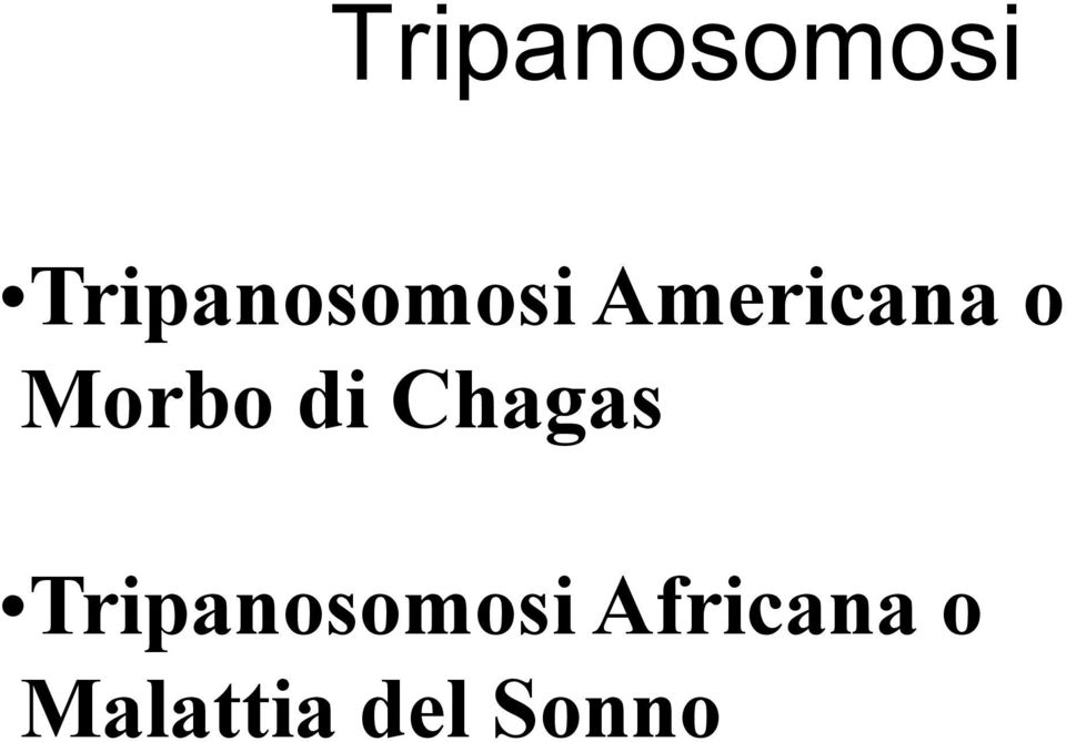 Chagas  Africana o