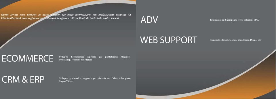 soluzioni SEO. WEB SUPPORT Supporto siti web: Joomla, Wordpress, Drupal etc.