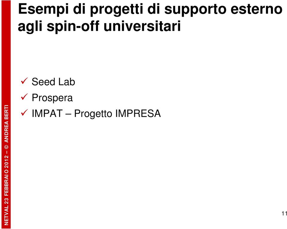 spin-off universitari Seed