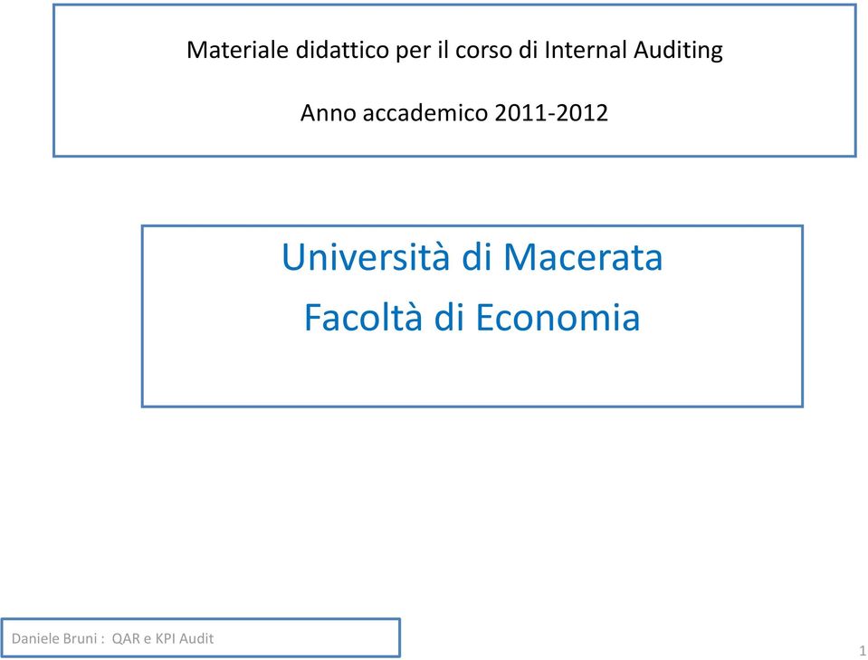 Anno accademico 2011-2012