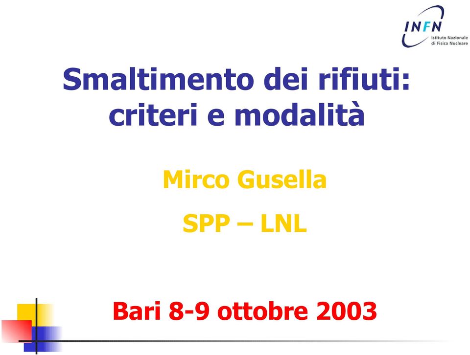 modalità SPP LNL